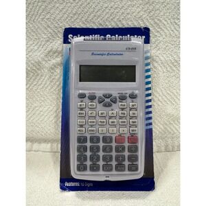 Rite Aid CS-216 Scientific Calculator 10 Digit 244 Functions Gray New